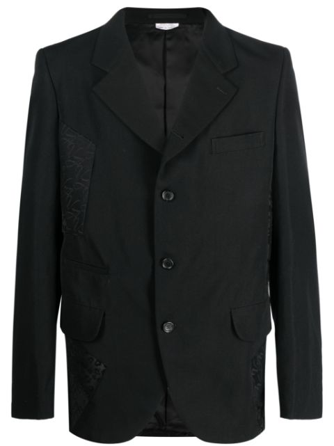 Comme des Garcons Homme Plus panelled single-breasted blazer Men