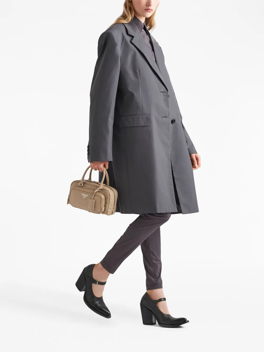 Prada Leren shopper - Beige Top Merken Winkel