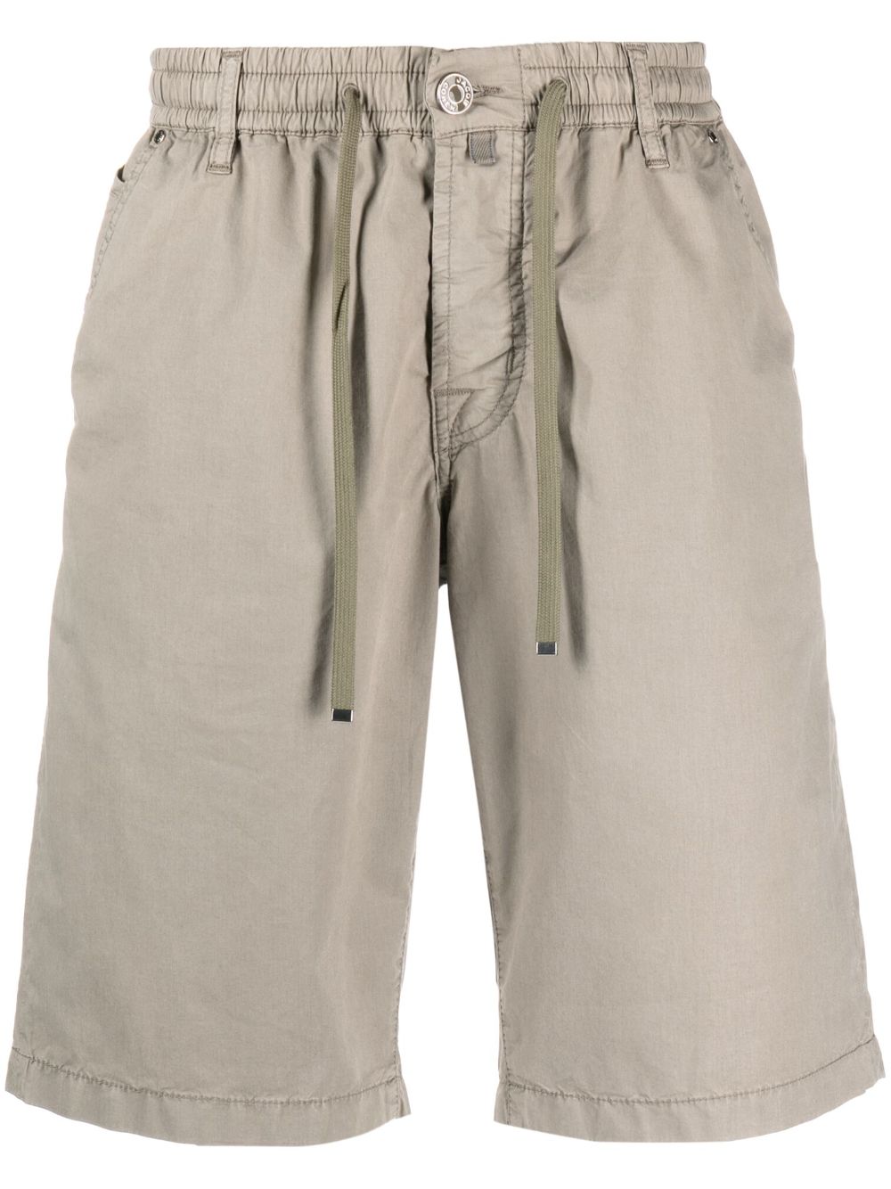 Jacob Cohën logo-patch drawstring shorts - Neutrals