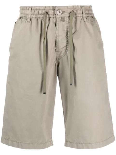 Jacob Cohën bermudas con parche del logo y cordones en la pretina