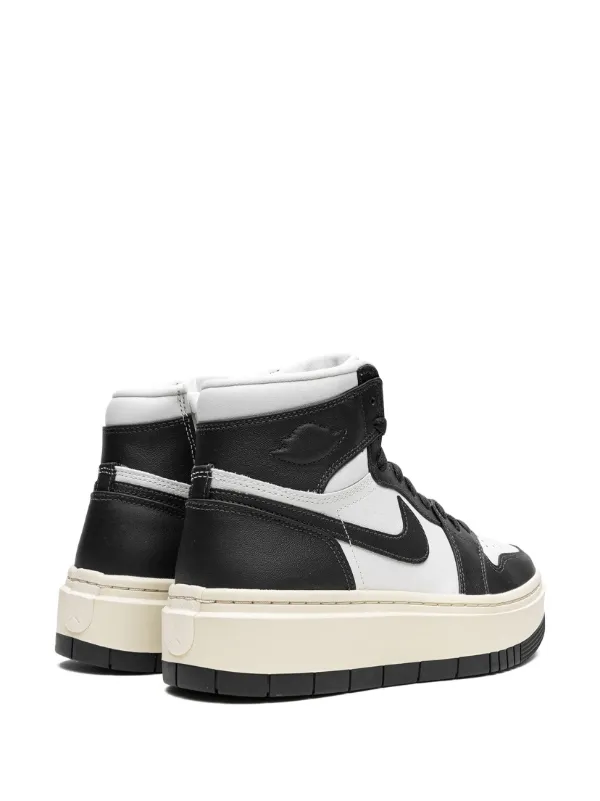 Nike Jordan 1 Elevate High Sneakers in Black and White - Black