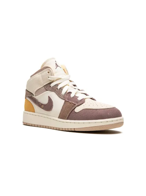 Jordan Kids Air Jordan 1 Mid SE Craft "Inside Out - Taupe Haze" sneakers