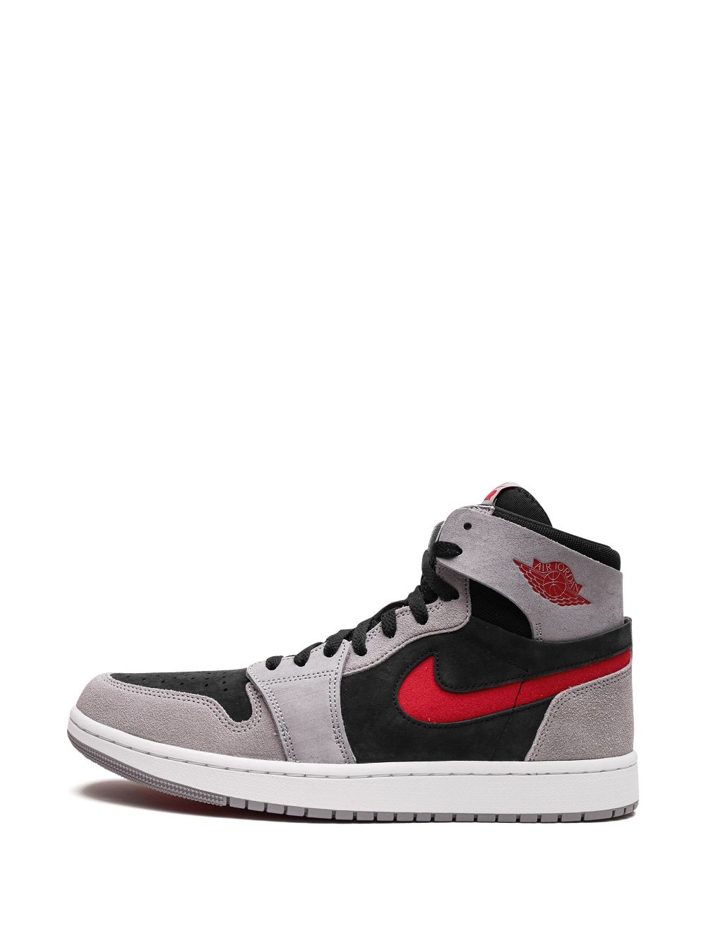 Shop Jordan 1 Zoom Air Comfort 2 "black/fire Red/ Cement" Sneakers