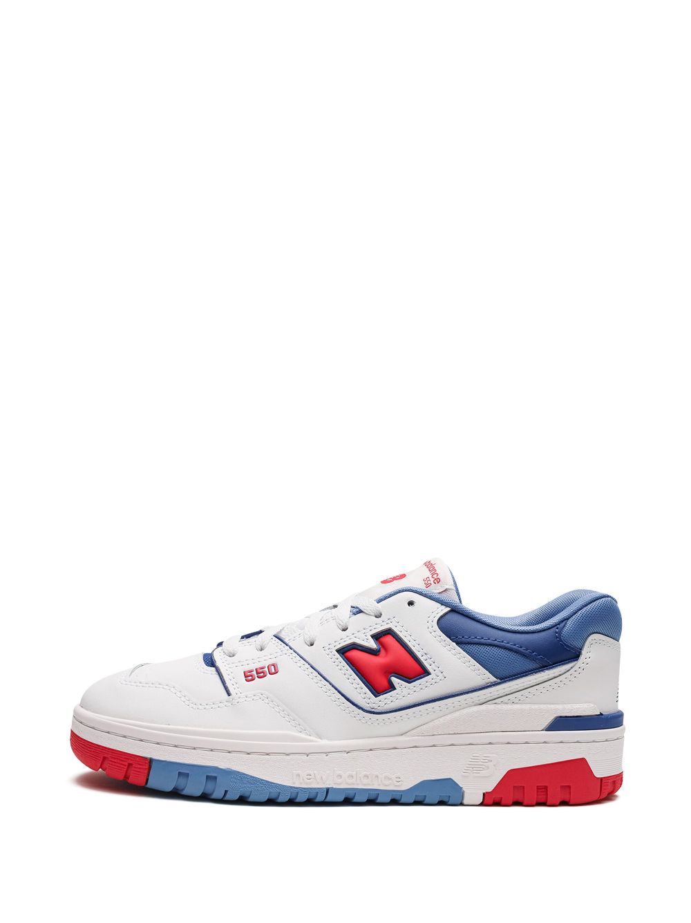 Shop New Balance 550 "white/blue/red" Sneakers