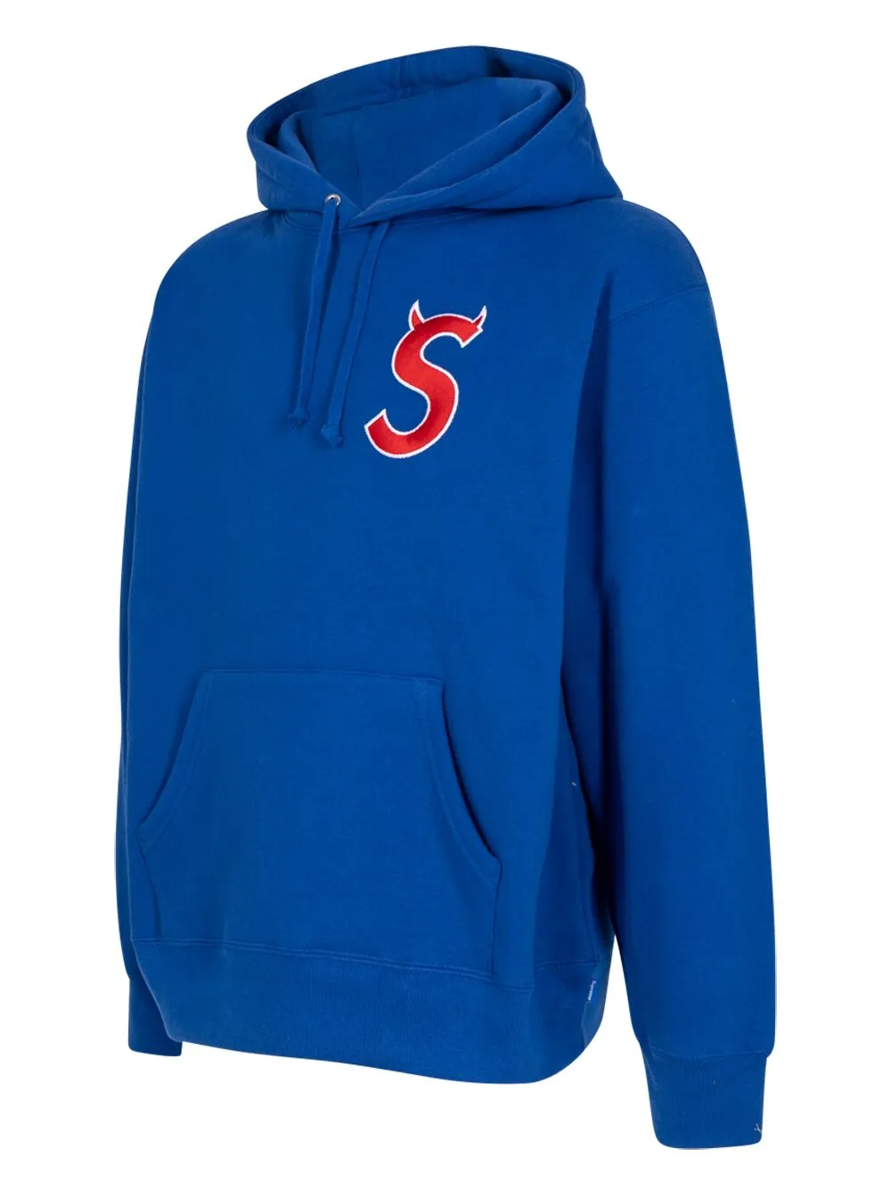 Shop Supreme Logo-print Cotton Hoodie In Blue