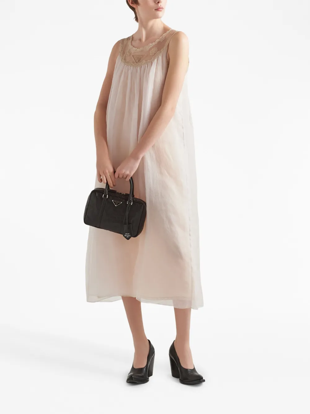 Prada Leren shopper - Zwart Top Merken Winkel