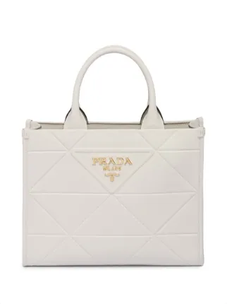 Prada プラダ シンボル バッグ S | ホワイト | FARFETCH JP
