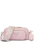 Prada logo-plaque shoulder bag - Pink