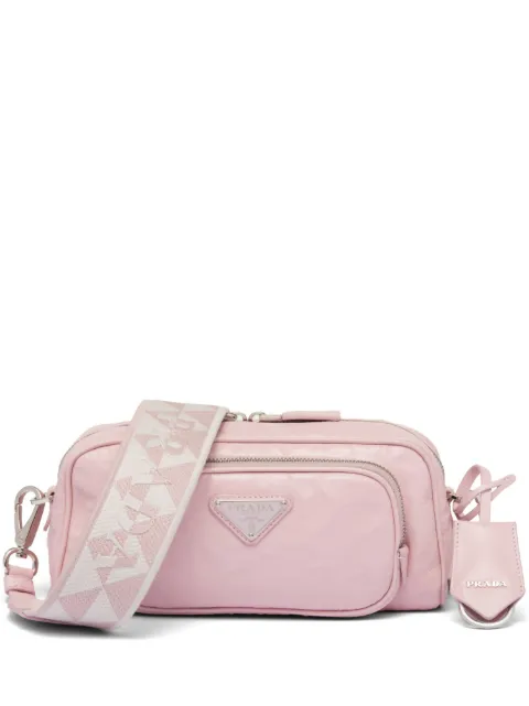 Prada logo-plaque shoulder bag