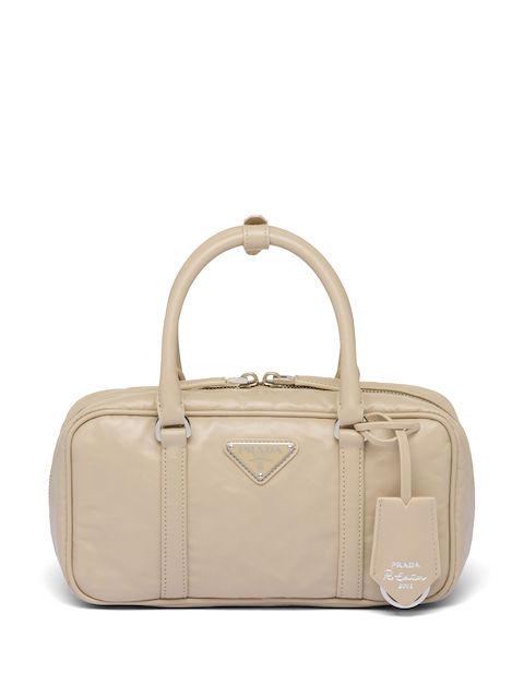 Prada Small antique nappa leather top handle bag