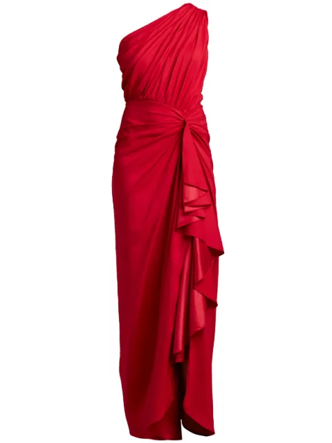 Tadashi Shoji one-shoulder ruched dress