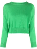Teddy Cashmere Genova cropped cashmere jumper - Green