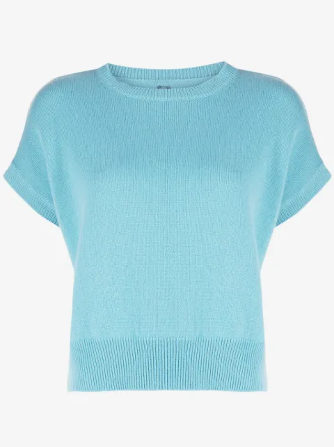 Teddy Cashmere Genova Cropped-Pullover aus Kaschmir