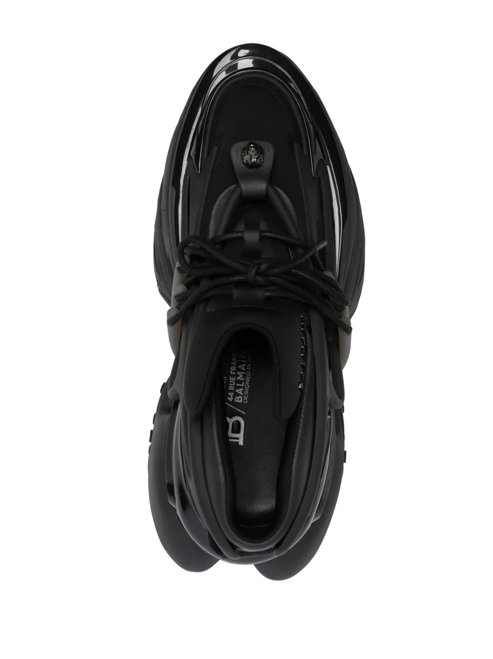 Balmain Unicorn Leather low-top Sneakers | Black | FARFETCH