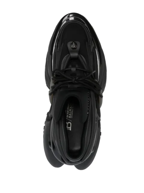 Balmain Unicorn leather low-top sneakers BN1VF724KNSC - 3