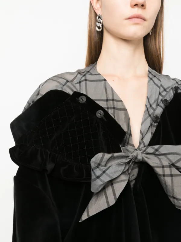 Maison Margiela チェック シルクドレス - Farfetch