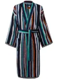 Missoni Home stripe-pattern cotton bathrobe - Multicolour