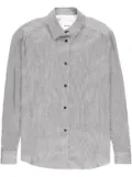 KHAITE Argo striped long-sleeve shirt - White