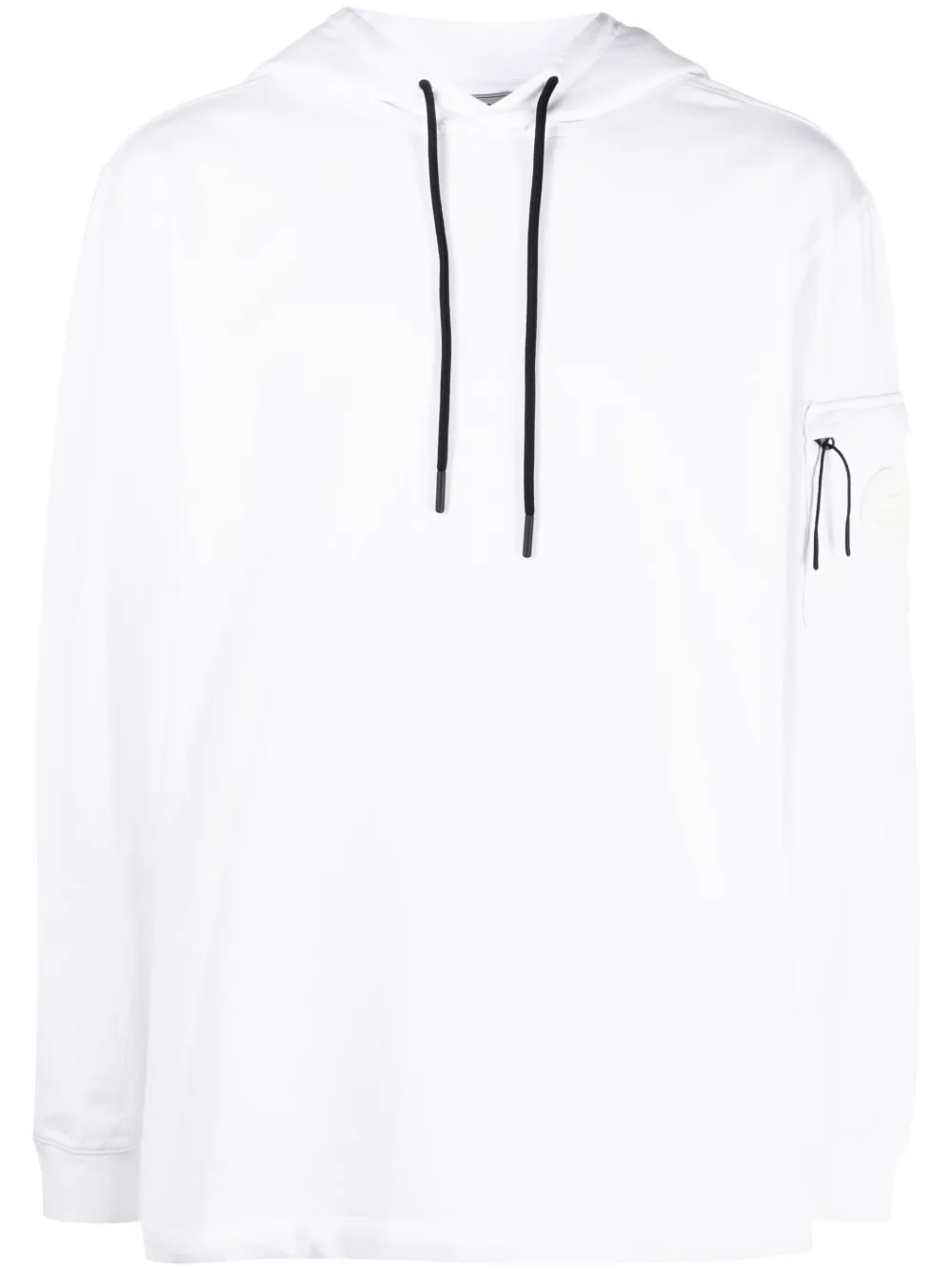 Woolrich logo-patch lightweight hoodie - White