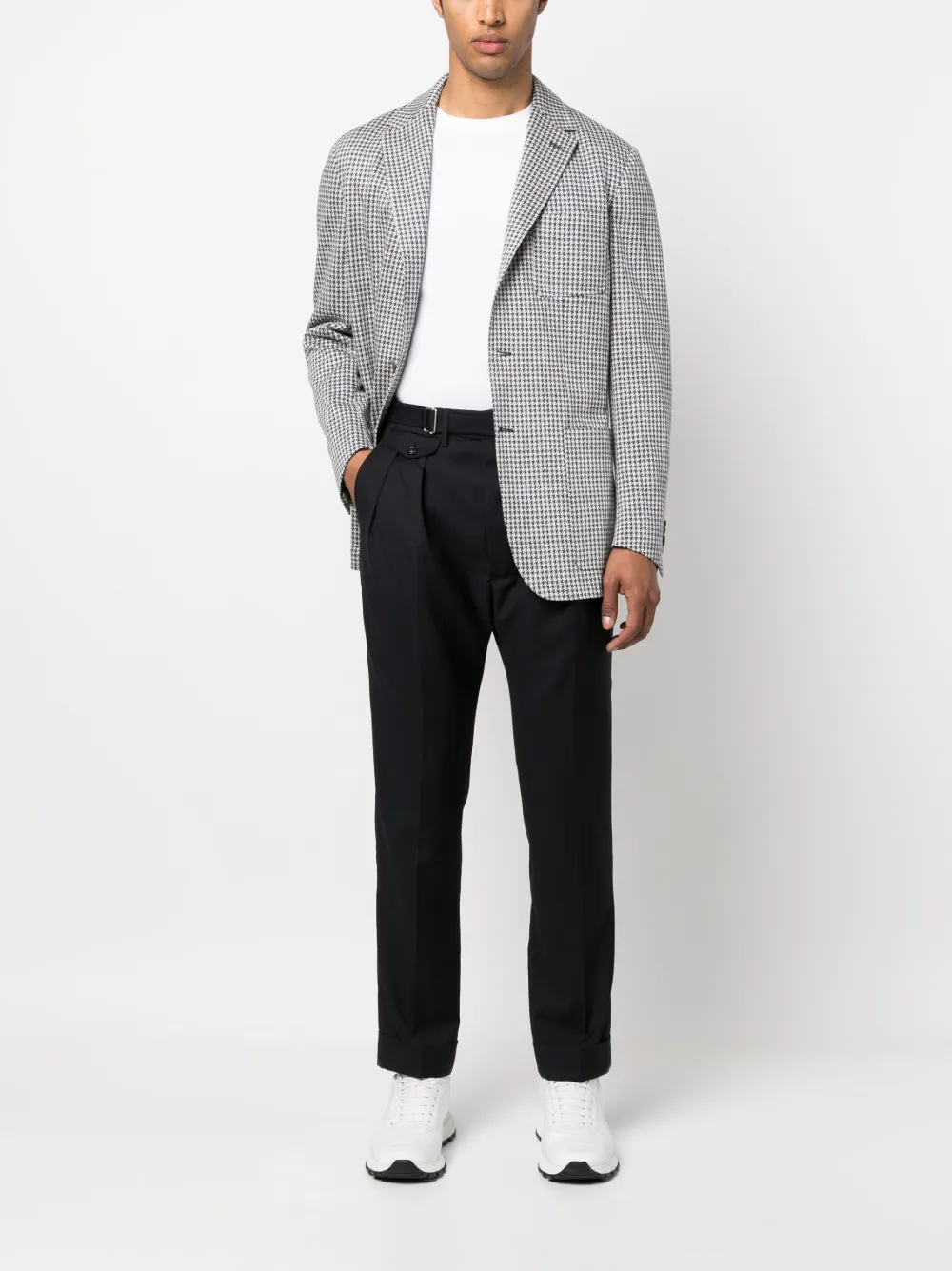 Lardini Broek met ceintuur - Blauw