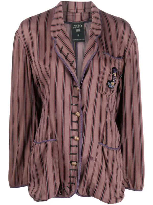 long striped jacket