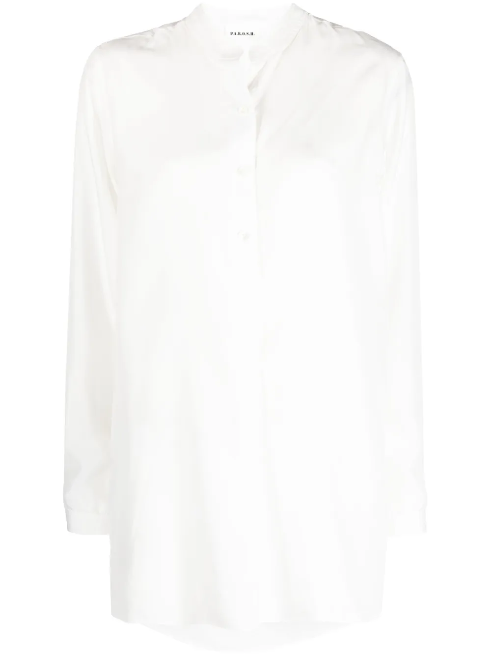 P.A.R.O.S.H. silk tunic shirt - White