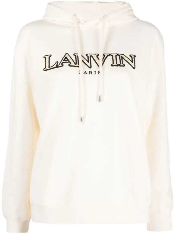 【関税込】新作◆LANVIN ランバン◆ロゴ コットン パーカー Lanvin ロゴ パーカー | ブラック | FARFETCH JP
