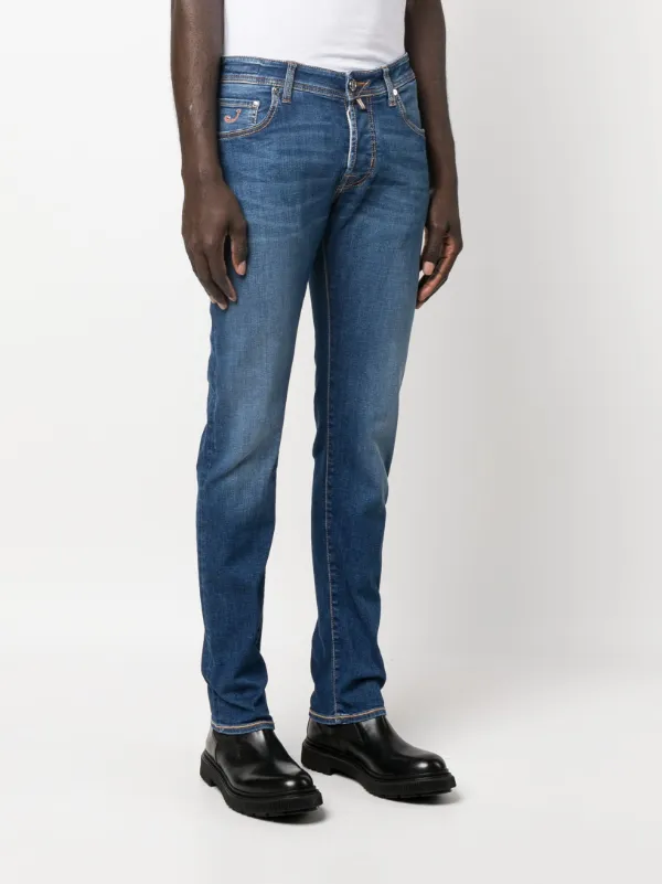 Jacob Cohën slim-cut Leg Jeans | Blue | FARFETCH IN