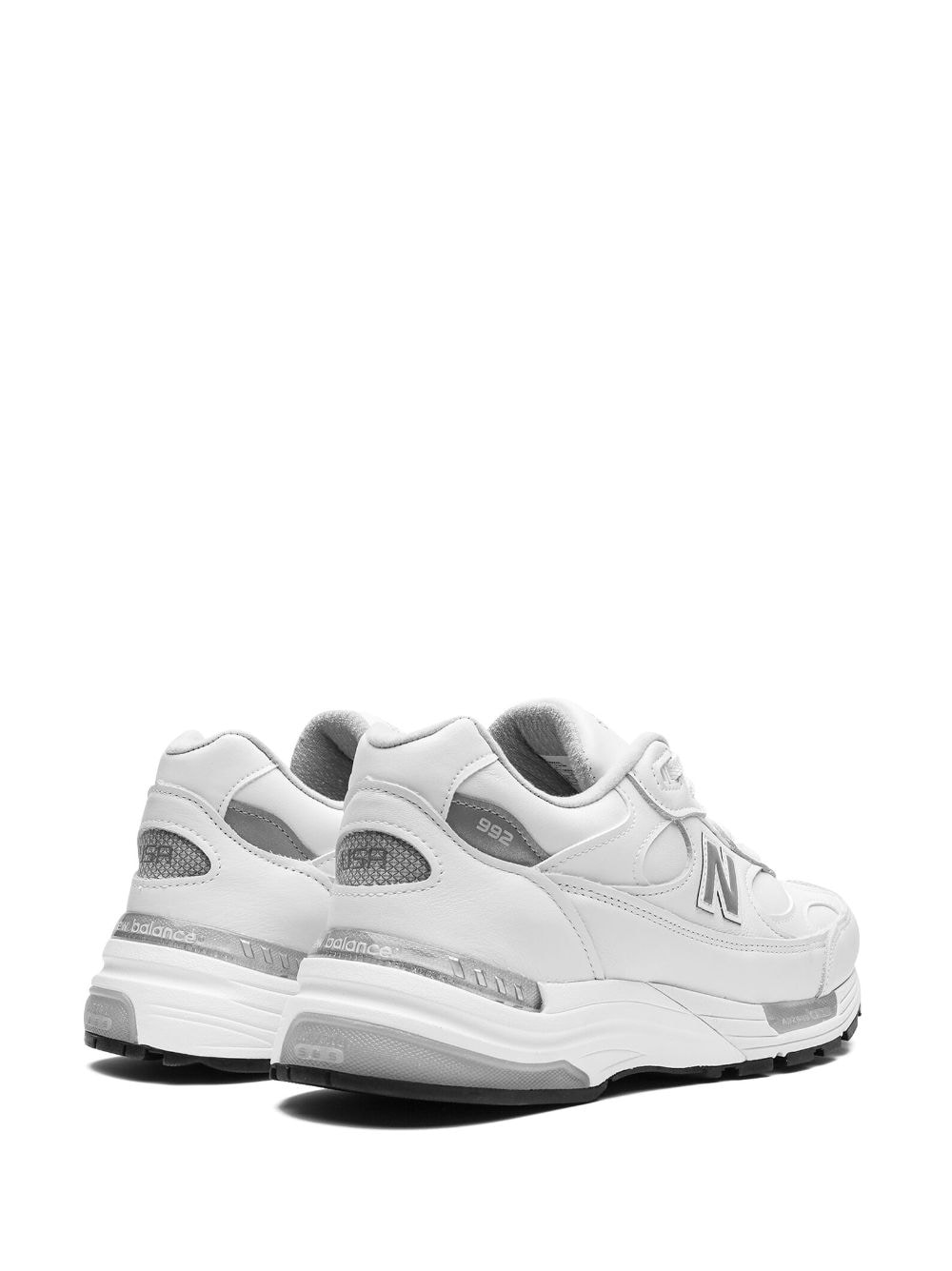 Shop New Balance 992 "miusa White/silver" Sneakers