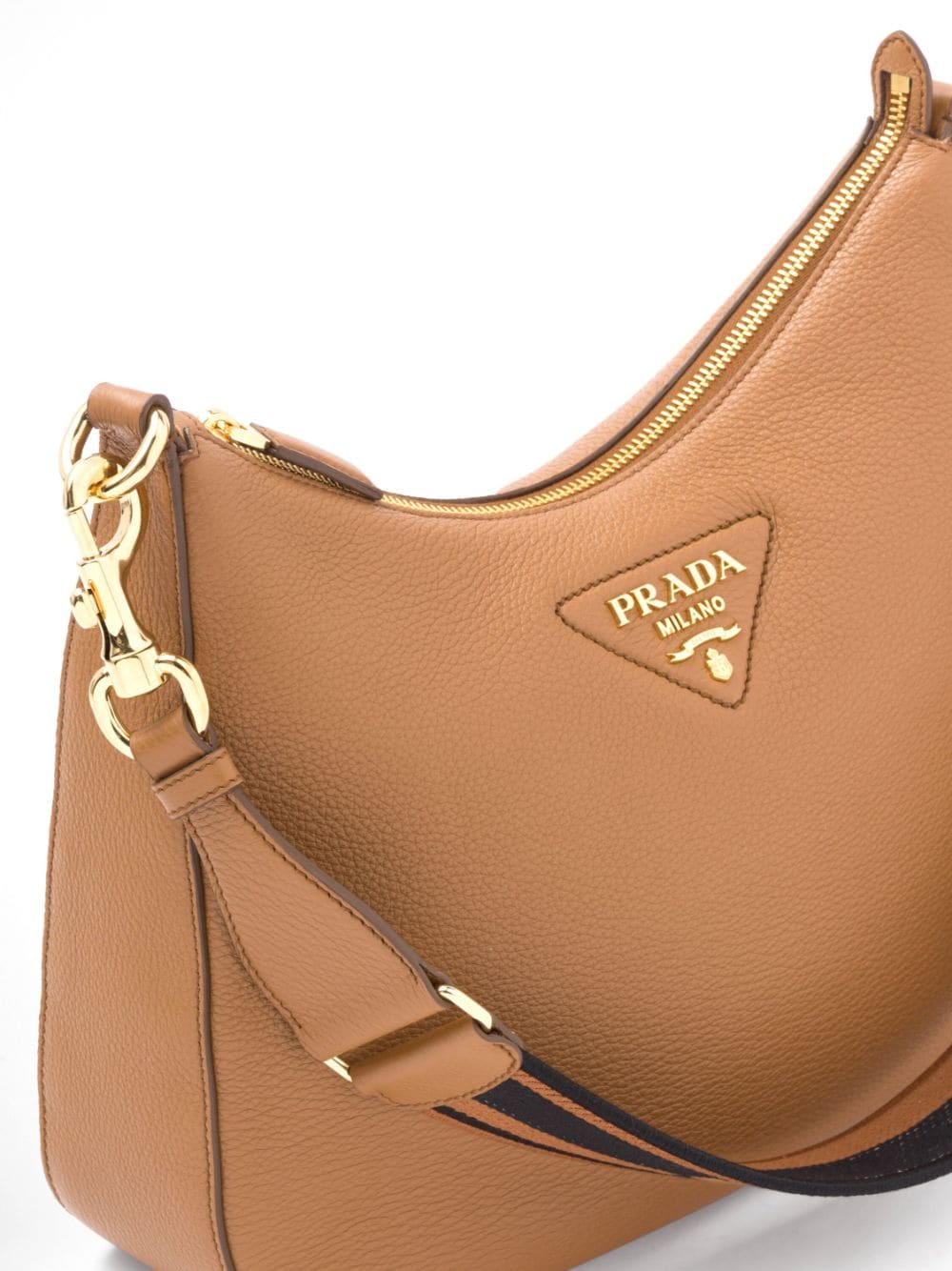 Prada Pre-Owned Promenade triangle-logo Leather Tote Bag - Farfetch