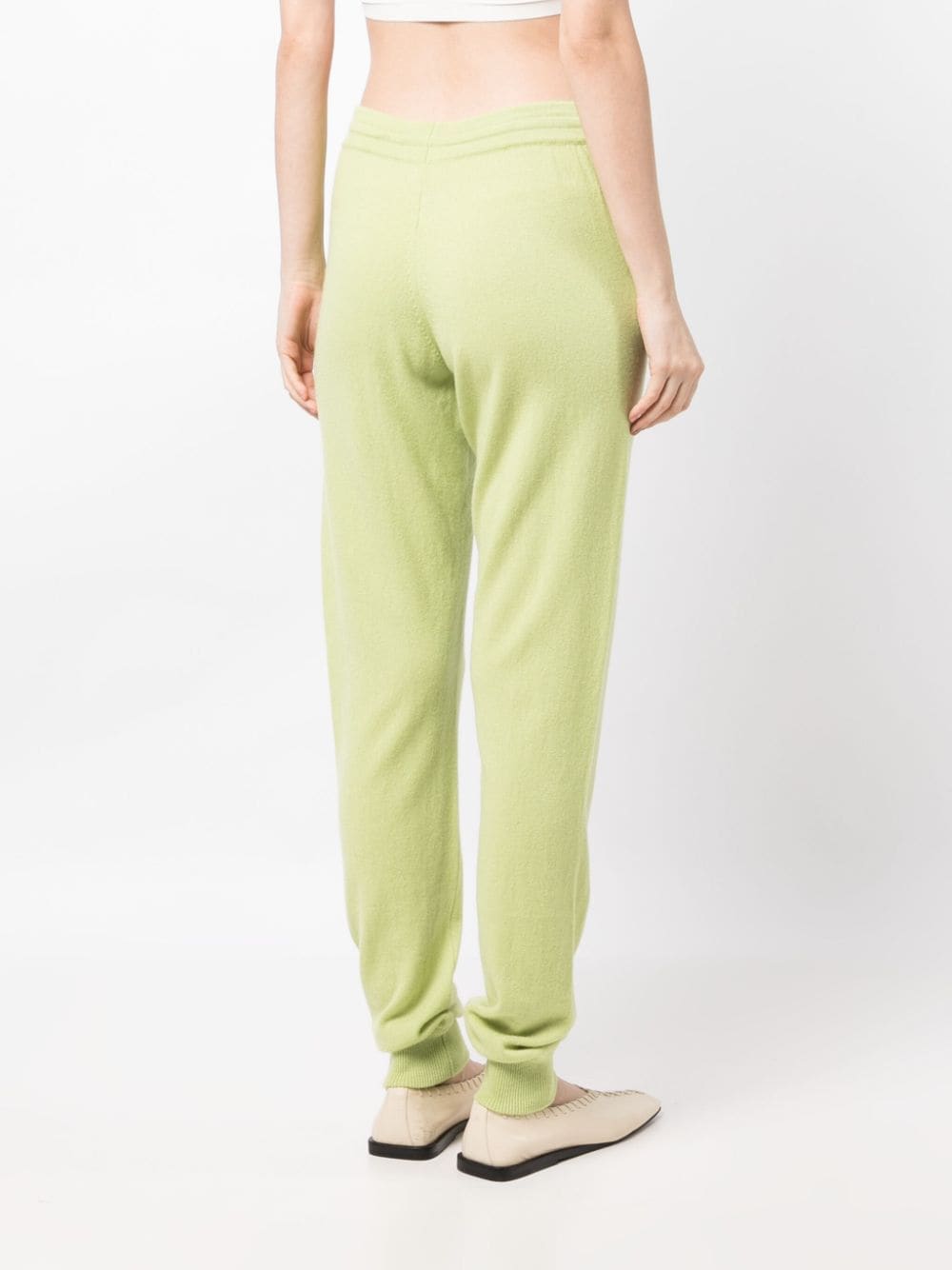 Shop Teddy Cashmere Milano Cashmere Track Pants In Green