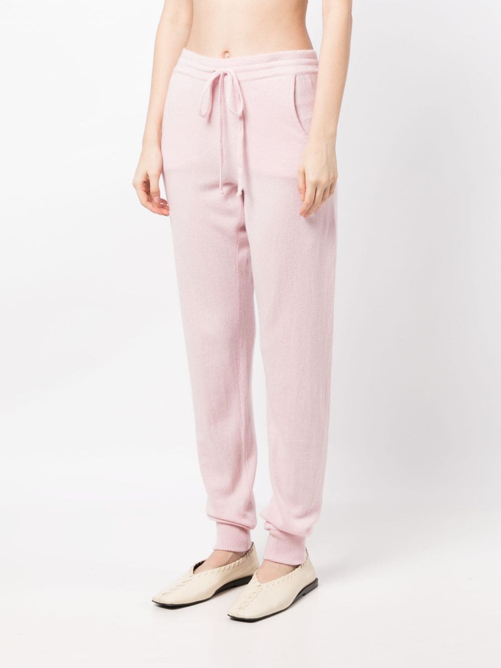 Shop Teddy Cashmere Milano Cashmere Track Pants In Pink