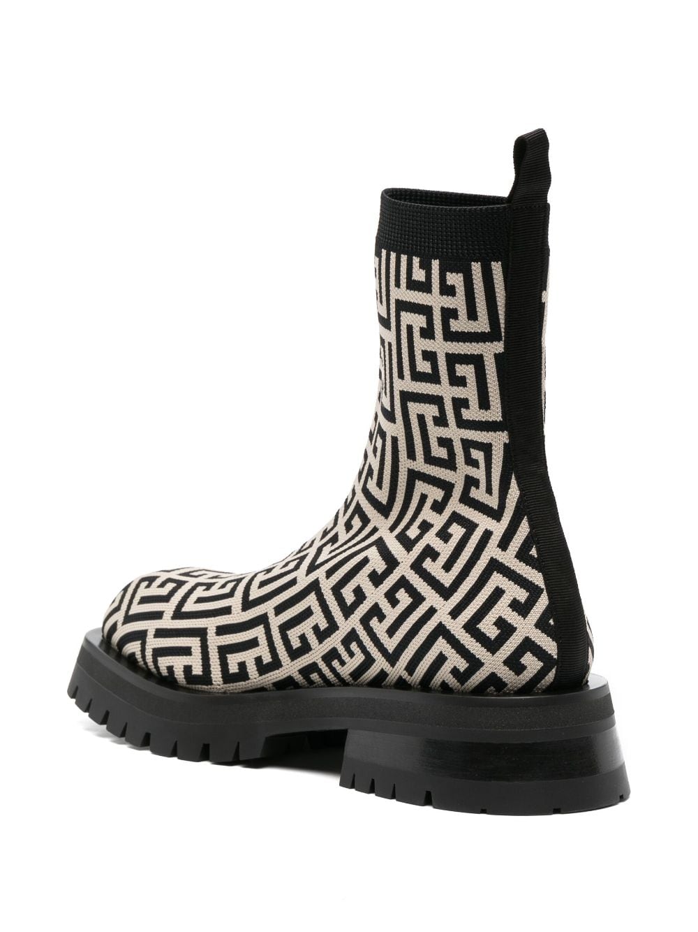 Balmain monogram-pattern Ankle Boots - Farfetch