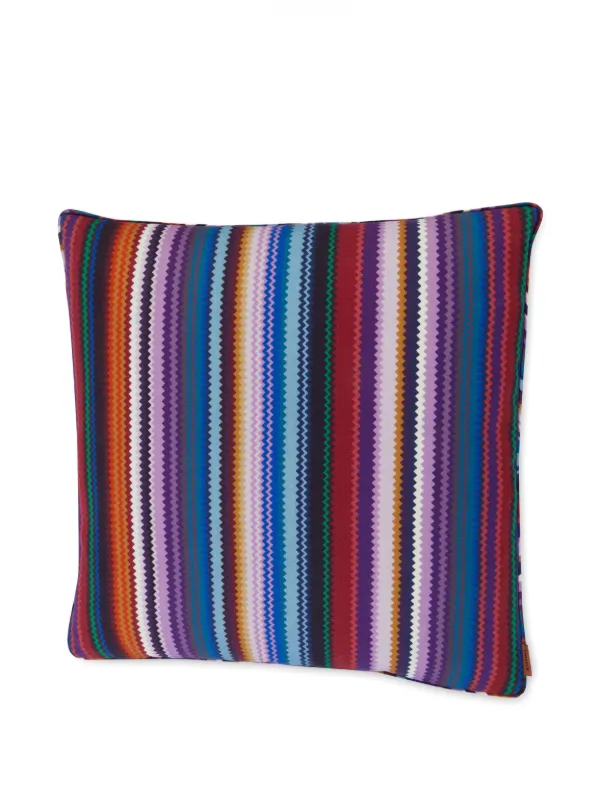 Missoni Home Shanghai Zigzag Wool Cushion (40cm) | Metallic