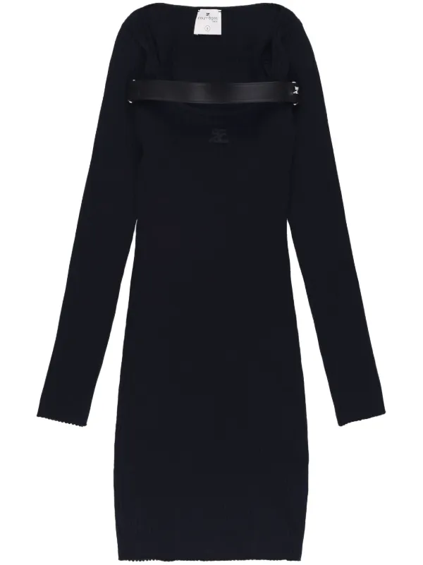 Courrges Racer Mini Dress | Black | FARFETCH Courrges Racer Mini Dress | Black | FARFETCH