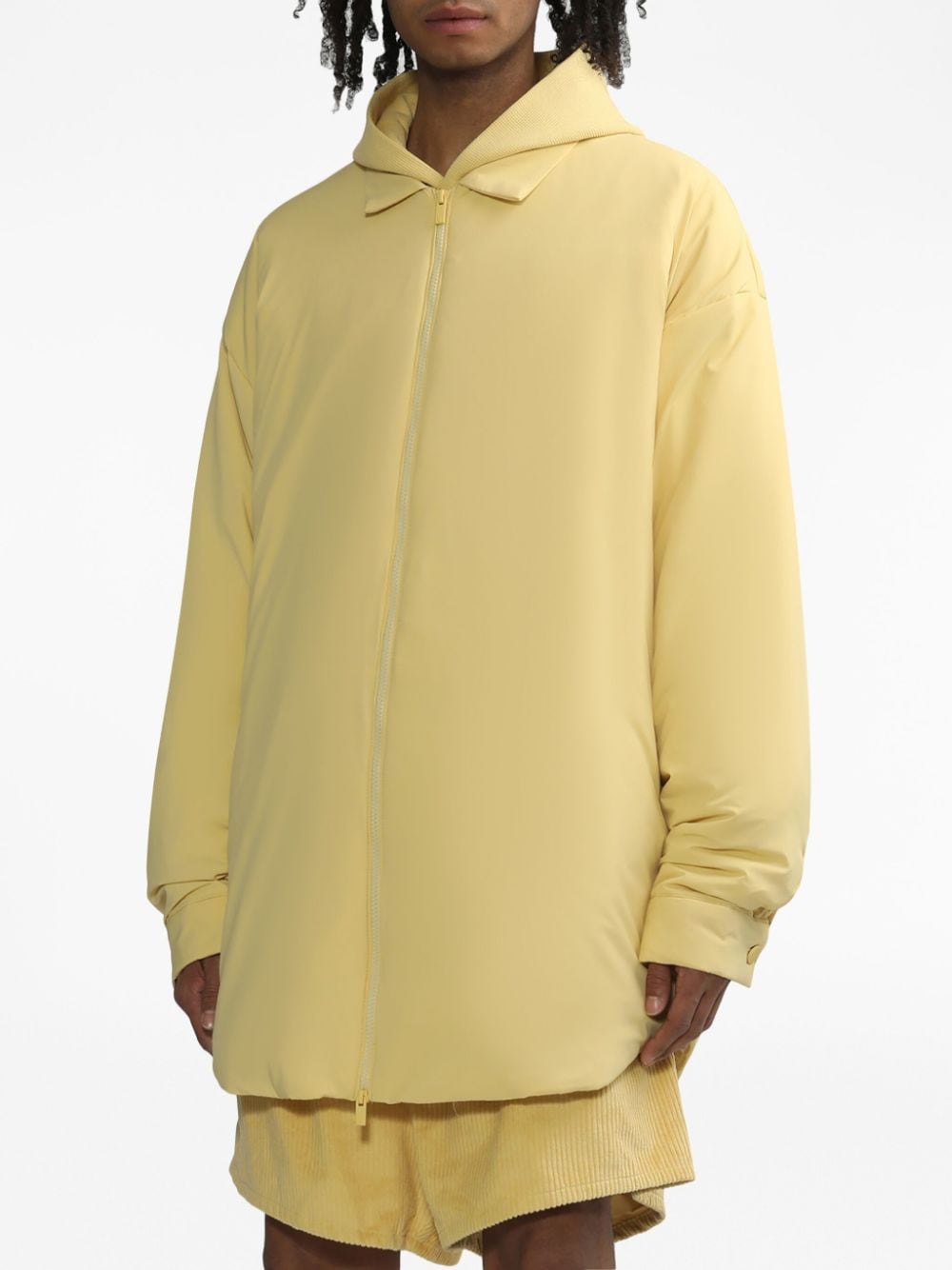 Shop Essentials Filled Shirt Jacket In Yellow