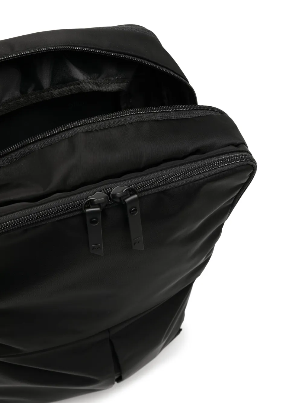 Makavelic Multiple Pockets Logo-patch Backpack In Black