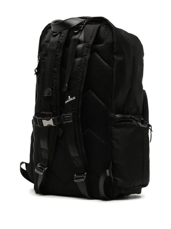 Multi zip outlet backpack