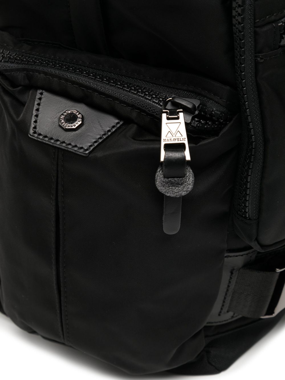 Shop Makavelic Multiple Zip-fastening Pockets Backpack In Black