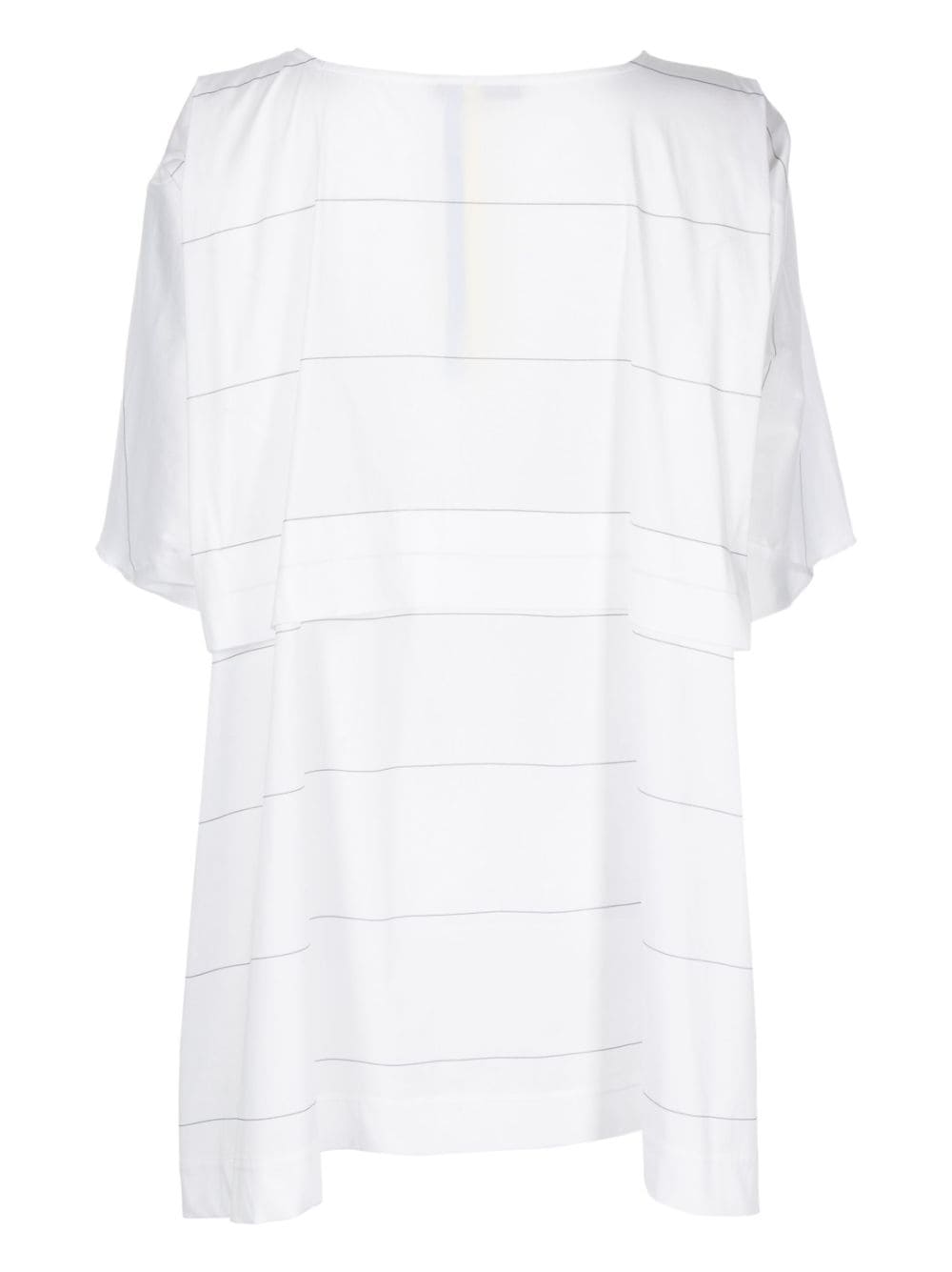 Shop Litkovskaya Striped Stretch-cotton Blouse In Weiss