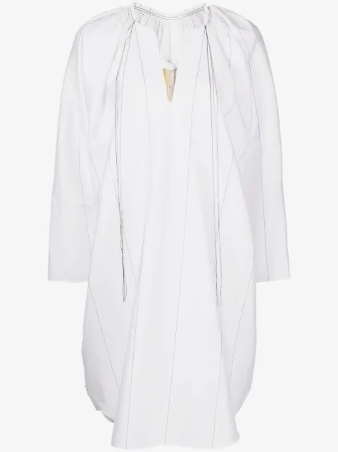 LITKOVSKA striped stretch-cotton dress