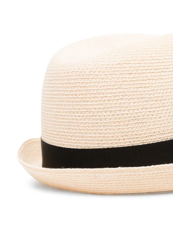 Saint Laurent Straw Panama Hat Neutrals FARFETCH KW