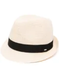 Saint Laurent straw panama hat - Neutrals