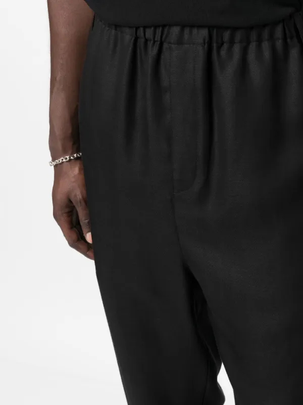 Saint Laurent ハイウエスト テーパードパンツ | ブラック | FARFETCH JP