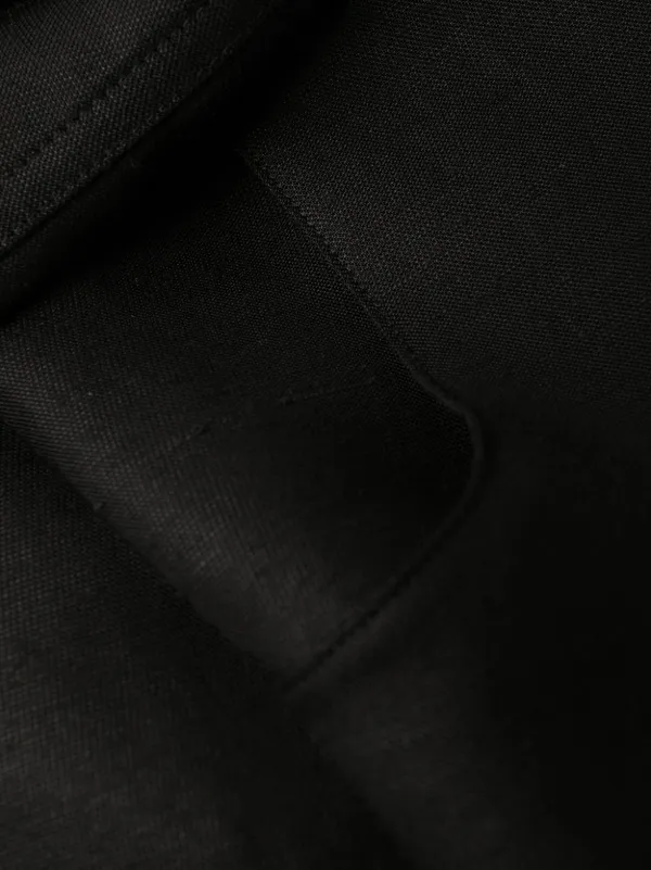 Saint Laurent ハイウエスト テーパードパンツ | ブラック | FARFETCH JP