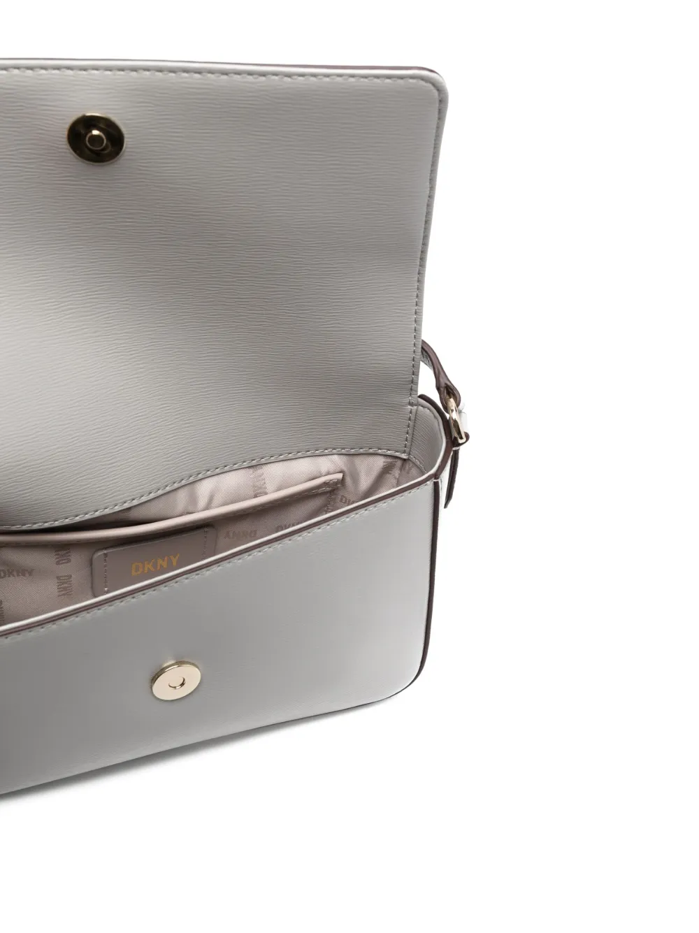 Dkny Bryant Leather Shoulder Bag In Grey ModeSens