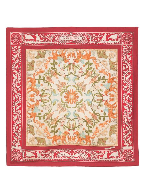 Hermès - pre-owned Early America silk scarf