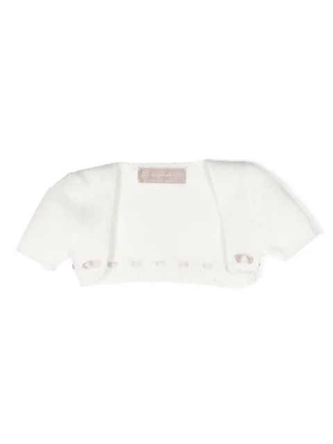 La Stupenderia contrasting-strap cotton bolero