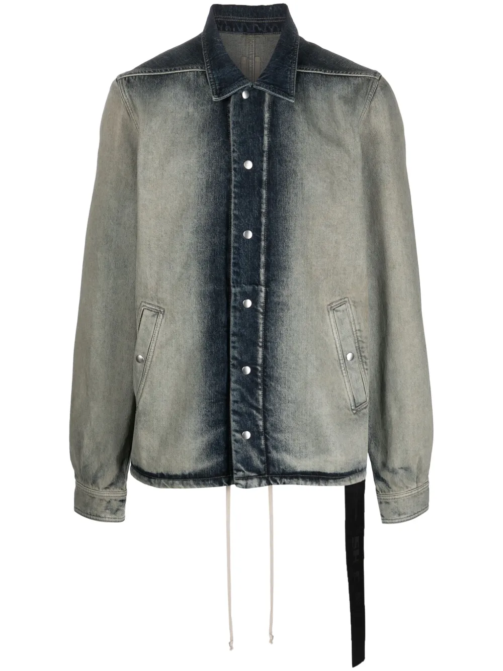 Rick Owens DRKSHDW long-sleeve denim jacket - Blue