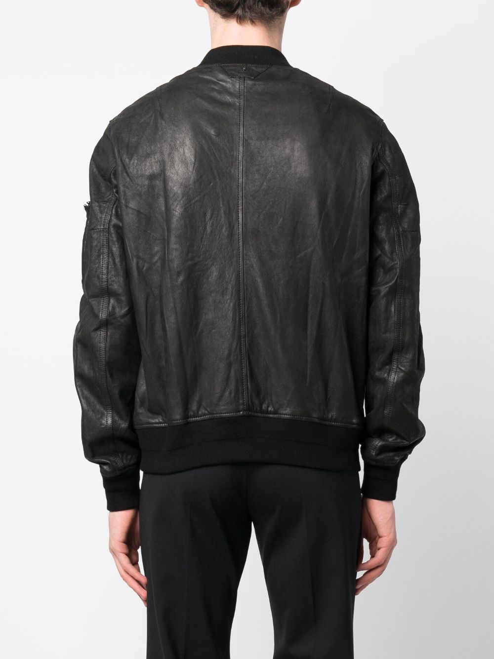 Salvatore Santoro Leather Bomber Jacket - Farfetch